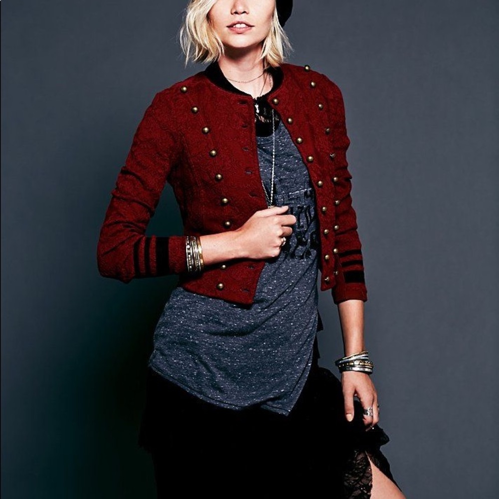 💜Free People In The Band Texture Jacket - Picture 3 of 7